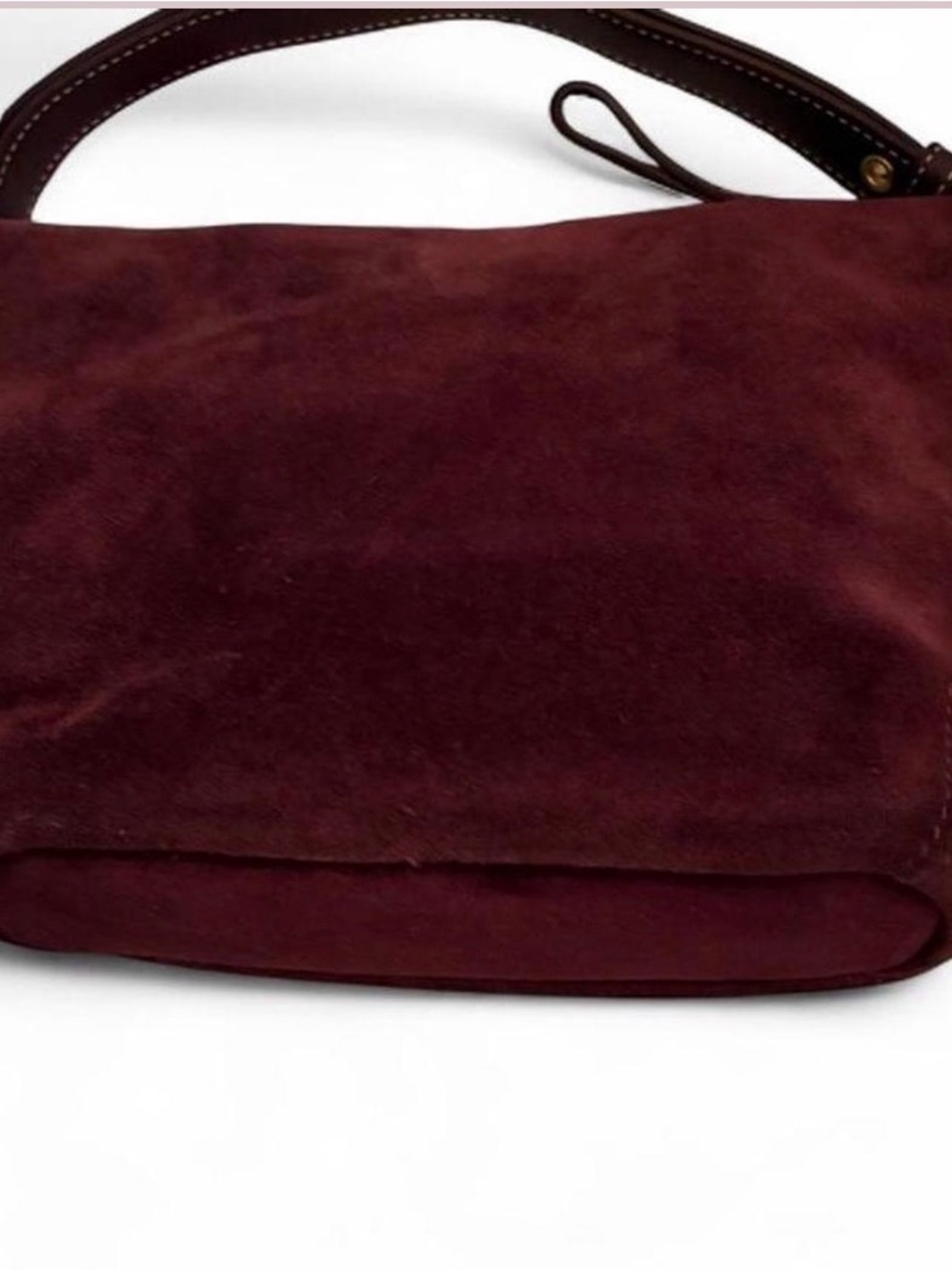 VINTAGE Coach Suede Mini bag in Rich Plum with Gold Hardware - Mint Condition - Picture 3 of 10
